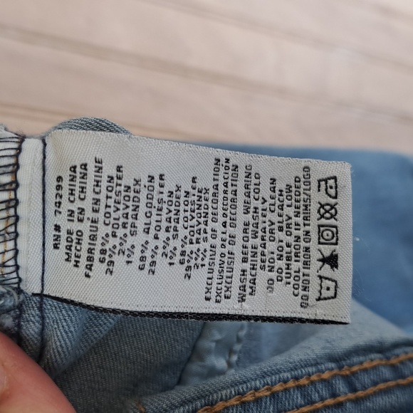 DKNY Girls Denim Jean Jacket Gold Sequin Heart Logo Y2k Stretch Comfy - Picture 10 of 11